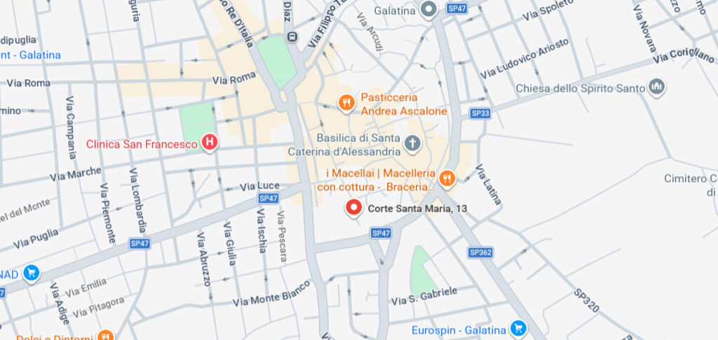 Map Galatina Italy