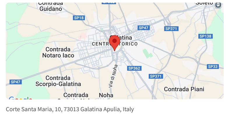 Galatina Italy map